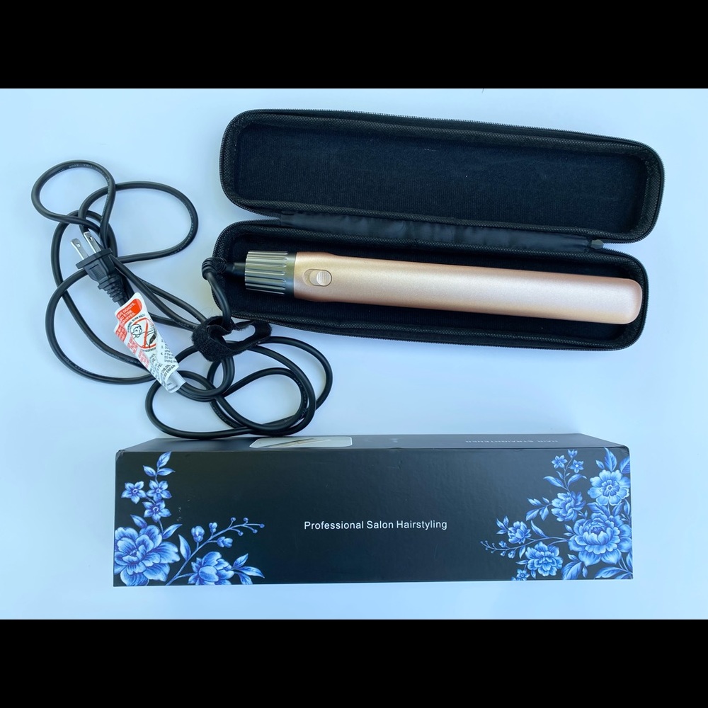 Hair straightener, water resistant.